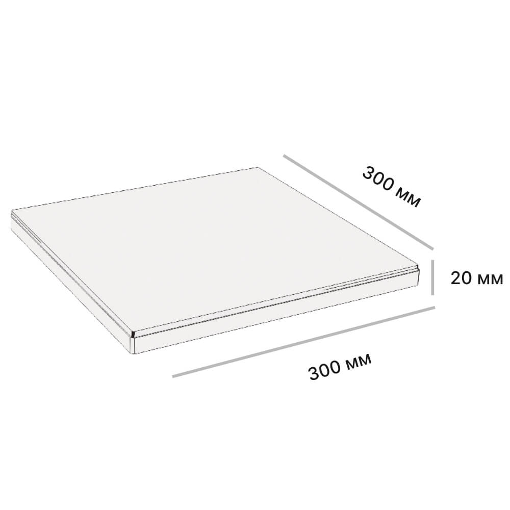 Плитка рядовая Verona 300х300х20мм Терракотовый