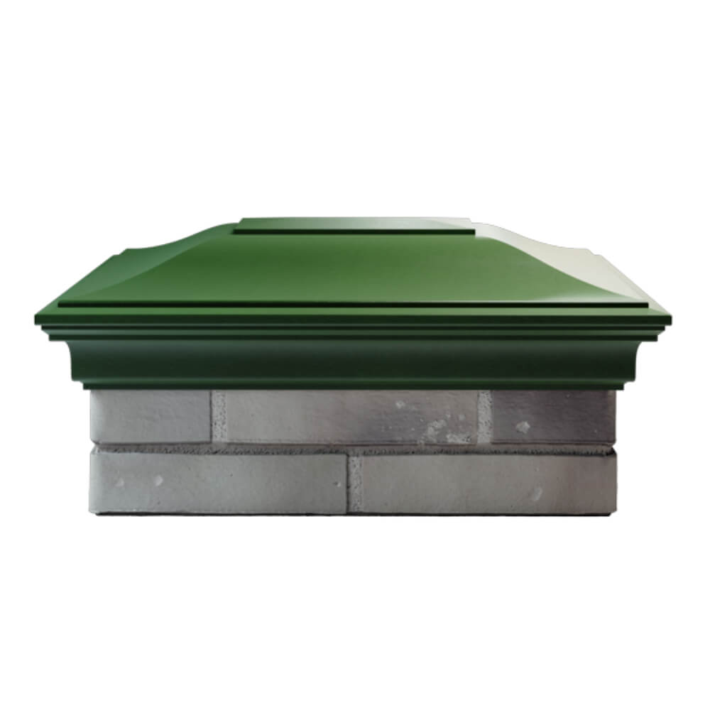Колпак Zking Монблан Зеленый на столб 2х1.5 кирпича (515х385мм)